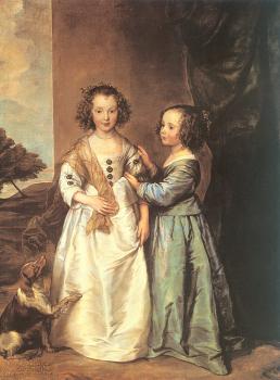 安東尼 凡 戴尅 Portrait of Elizabeth and Philadelphia Wharton 安東尼 凡 戴尅 Portrait of Elizabeth and Philadelphia Wharton